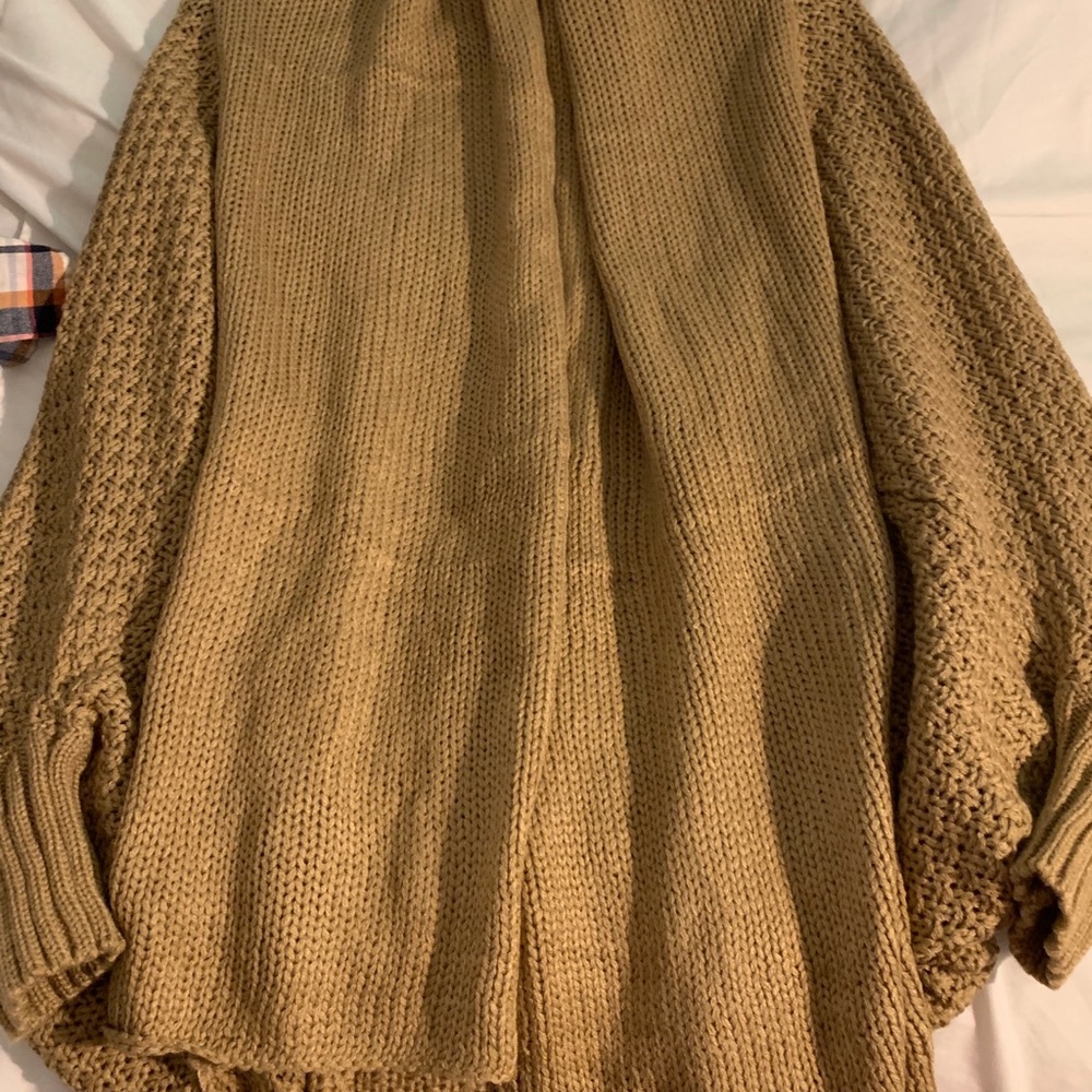Tan cardigan